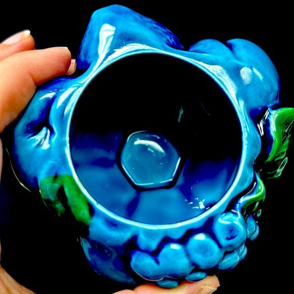 Retro 1950’s INARCO Japan “Mood Indigo Blue “ cream and sugar - Picture 4 of 10